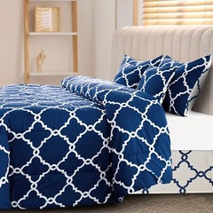 5 Piece Comforter Set Bed in a Bag All Season Reversible Bedding Comforter Set