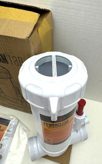 25280-110-000 CMP PowerClean Ultra in-Line Pool Chlorinator /clear glass LidREAD