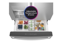 GE Profile PVD28BYNFS 36″ Stainless 4-Door French Door Refrigerator NOB