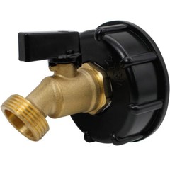 275-330 Gallon IBC Tote Water Tank Adapter 2″ Brass Fittings Valve Connector US