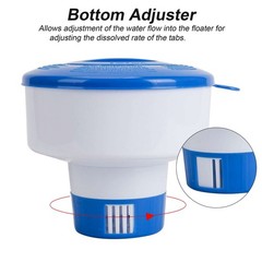 1-3Pcs Floating Chlorine Dispenser Swimming Pool Spa Tablet Chemical Floater Tub