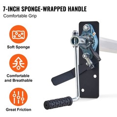 Dump Truck Trailer Hand Crank Manual Pull Tarp Roller Kit 64″ to 104″ Wide