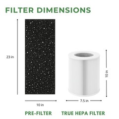 Nispira HEPA Filter for Hunter HP670 Large Tower Compare to H-HF670-VP, 1 Set