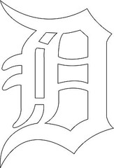 Detroit Tigers Old English D – Vinyl Decals Various Colors & Sizes!