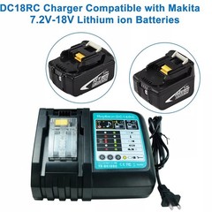 2 PCS 6.0Ah 18V Lithium Battery For Makita LXT BL1850 BL1830 BL1860 With Charger