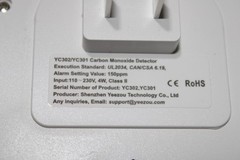 YC302 Carbon Monoxide Detector Explosive Gas Detector Plug in Wall