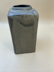 Veoa De Artesa Ecuador Square Vase 7 1/4” Tall Hand painted