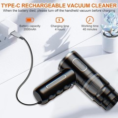 120W Cordless Handheld Vacuum Cleaner Small Mini Portable Car Auto Home Wireless