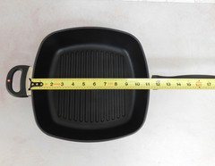 Swiss Diamond Classic Nonstick Deep Square Grill Pan, 11 Inch – NEW