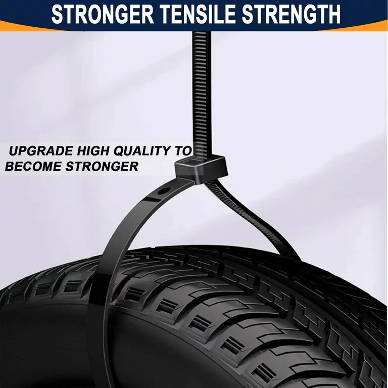(36″ INCH) 10 – 20 PACK BLACK CABLE ZIP TIES Heavy Duty UV Resistant Nylon 66 UL