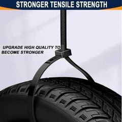 (36″ INCH) 10 – 20 PACK BLACK CABLE ZIP TIES Heavy Duty UV Resistant Nylon 66 UL