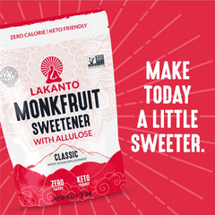 Lakanto Classic Monk Fruit Sweetener with Allulose, 1 lb, 1 Count