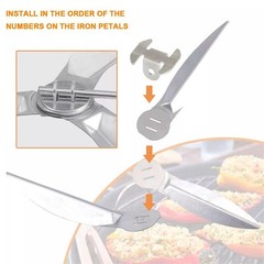 For Weber Kettle Grills Parts 22-1/2″ One-Touch Cleaning System Kit Metal/silver