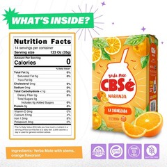 CBSé Yerba Mate Orange Flavor – Loose Leaf Yerba Mate Tea, 2 Pack (500 g Each)