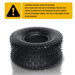 Two 15×6.00-6 15×6-6 15x6x6 Lawn Mower Garden Tractor Turf Tires 2 Ply Rated