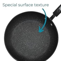 The Rock 16cm (6.5″) Non-Stick Egg Fry Pan – Durable Forged Aluminum – Oven Safe
