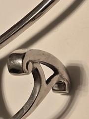 Restoration Hardware RH Bistro Bath Coat Entryway Hook Polished NIckel Silver