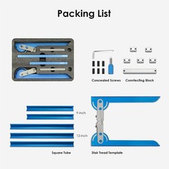Adjustable Dual Nut Locking Stair Tread Template Tool Jig Stair Gauge Measuring