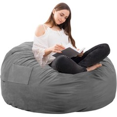 Bean Bag Chair Adults Foam Filled Gaming Sofa Beanbag with Soft Removable Cover