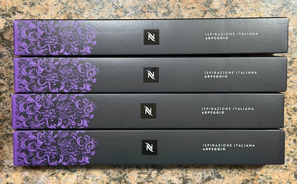 4x Nespresso Ispirazione Italiana Arpeggio 40 Capsules Ristretto Espresso Coffee