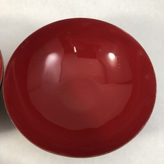 West Elm Enamel MCM Style Metal 4.25 in. Bowls Set 4 Red & Orange Dishes *As-Is*