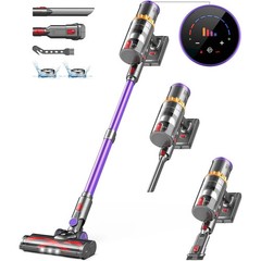V18-Cordless Stick Vacuum – 45Kpa Suction, Smart Auto Mode, 65 Min Runtime –
