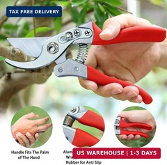 Kynup 8.6″ Professional Pruning Shears for Gardening, SK5 Stainless Steel Garden