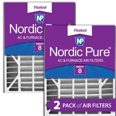 Air Bear 20x25x5 (4 7/8) Replacement 255649-102 MERV 8 Air Filters 2 Pack