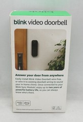 BLINK WIRELESS HOME SECURITY (BLACK) (2nd Gen/2025 MODEL) VIDEO DOORBELL *NEW*