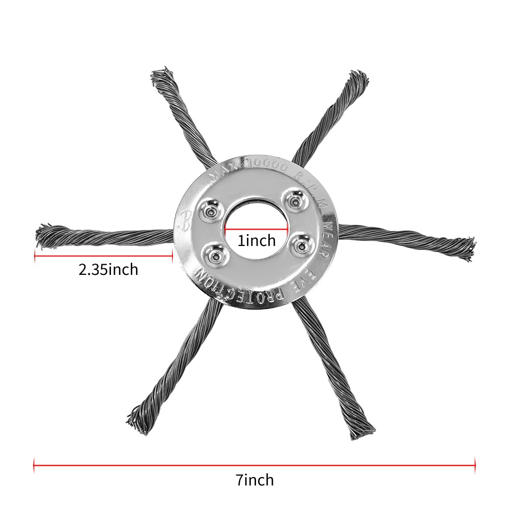 7/8/9inch Steel Wire Grass Trimmer Head Lawn Mower Brush Cutter Weed Eater 1PC