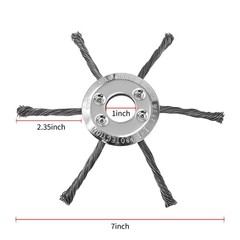 7/8/9inch Steel Wire Grass Trimmer Head Lawn Mower Brush Cutter Weed Eater 1PC