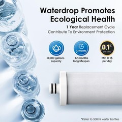 Waterdrop Replacement Faucet Filter,Countertop Water Filter,5-stage,1 Pack