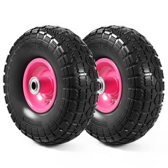 10″ Solid Rubber Tire Wheels Flat Free Tires 4.10/3 Truck Trolley