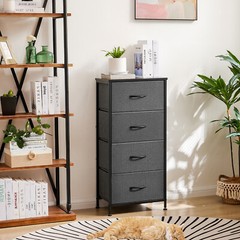 4 Fabric Drawer Dresser for Bedroom, Storage Organizer Unit Chest of Tower