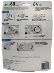 Command Damage-Free Hanging Mini Hooks, Holds 0.5 lb, INDOOR, 60 Hooks 64 Strips