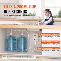 VEVOR US 110V AC Bottled Water Dispensing Pump System Replaces Bunn Double Tubes