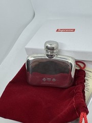 Supreme Pewter Mini Flask Silver One Size F/W 20