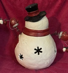 Christmas Cracker Barrel 14” I Love Snow Days Lighted Snowman TESTED!