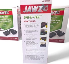 3 Pack Rat And Mouse JT Eaton Jawz #969 Bait Station Box Locking With Key