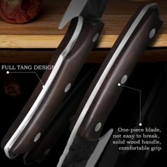 Forged Serbian Butcher Knife High Carbon Steel Meat Cleaver Chopping Knife