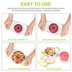 4.2 In 8 Super Sharp Blades Professional Stainless Steel Apple Slicer and Corer