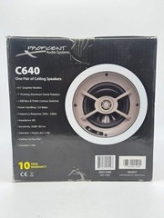 Proficient C640 6.5″ In-Ceiling Speakers Pair PAS11640 Graphite Woofer 125W Home