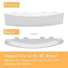 For GE Dryer Solid Door Handle WE01X30378 WE1M1068 PS1177202 White H-Q US