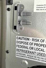 GE Opal ice maker magnetic hose holded gray