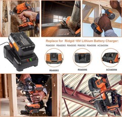 2PACK For Ridgid 18V R840085 8.0Ah Lithium-ion Battery OR Charger 18Volt R840087