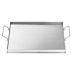 23×16 in Flat Top Griddle Stainless Steel Universal BBQ Grill Pan Cookware