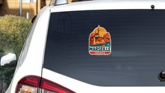 Marseille France Sticker Decal Vinyl Die-Cut City Skyline Landmark Design