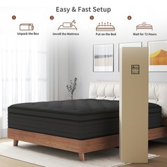 8″/12″/14″ Twin Full Queen King Mattress Gel Memory Foam Hybrid Spring In a Box