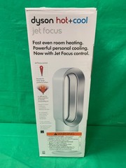Dyson AM09 Hot+Cool Tower Fan – White/Silver – NEW
