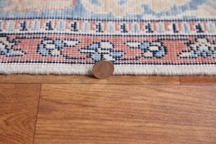 Hand-Knotted Turkish Wool Rug 9×12 Geometric Traditional Style for Any Room